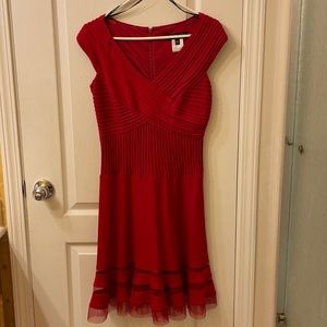 Tadashi Shoji Small Petite Red Dress Wedding Party